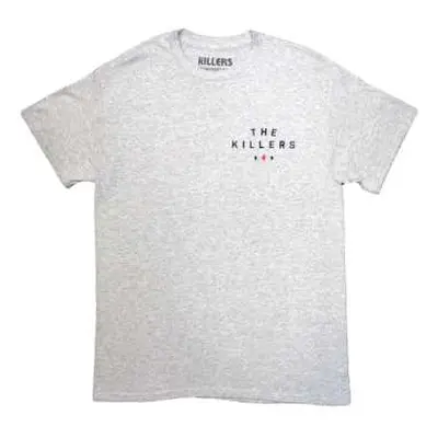 The Killers Unisex T-shirt: Tour '24 Roulette Wheel (grey) (back Print & Ex-tour) (x-large) XL