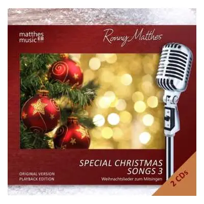 2CD Ronny Matthes: Special Christmas Songs (vol.3) Mit Playback Cd