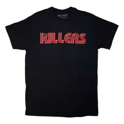 The Killers Unisex T-shirt: Tour '24 Red Logo (black) (ex-tour) (large) L