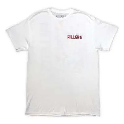 The Killers Unisex T-shirt: Tour '24 Diamond Playing Card (white) (back Print & Ex-tour) (medium