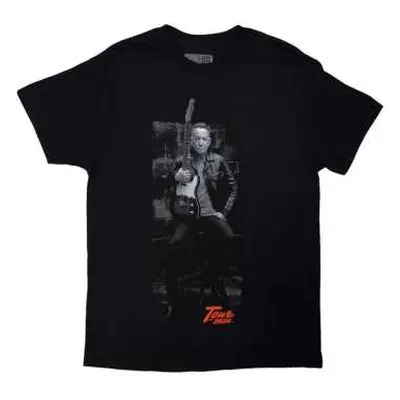 Bruce Springsteen Unisex T-shirt: Tour '24 Wheel (black) (back Print & Ex-tour) (xx-large) XXL