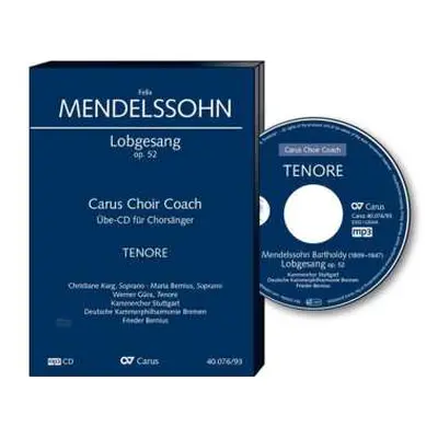 CD Various: Carus Choir Coach - Felix Mendelssohn: Sinfonie-kantate "lobgesang" (tenor)