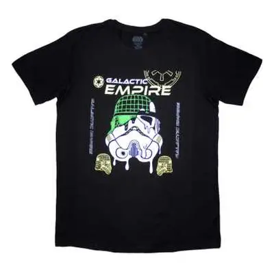 Star Wars Unisex T-shirt: Galactic Empire Melted Mask (medium) M