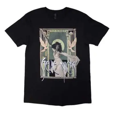 Stevie Nicks Unisex T-shirt: Tour '24 Doves (black) (back Print & Ex-tour) (xx-large) XXL