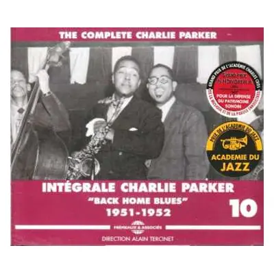 3CD Charlie Parker: The Complete Charlie Parker - Intégrale Charlie Parker Vol.10 - "Back Home B