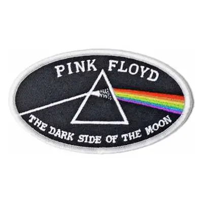 Nášivka Dark Side Of The Moon Oval White Border