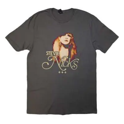 Stevie Nicks Unisex T-shirt: Tour '24 Vintage Photo (charcoal Grey) (back Print & Ex-tour) (x-la