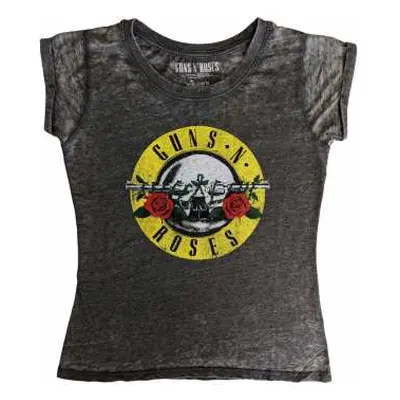 Guns N' Roses Ladies T-shirt: Classic Logo (burnout) (medium) M