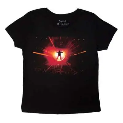 David Gilmour Ladies T-shirt: Luck & Strange Stage Shot (black) (back Print & Ex-tour) (small) S