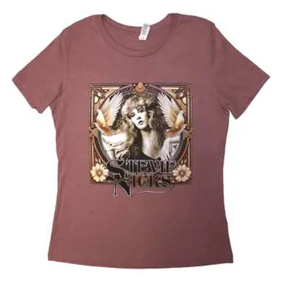 Stevie Nicks Unisex T-shirt: Tour '24 Retro Photo (pink) (back Print & Ex-tour) (small) S