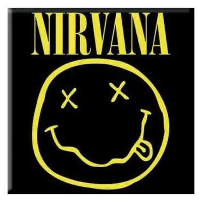 Nirvana Fridge Magnet: Happy Face