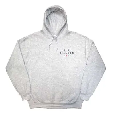 The Killers Unisex Pullover Hoodie: Tour '24 Roulette Wheel (grey) (back Print & Ex-tour) (x-lar