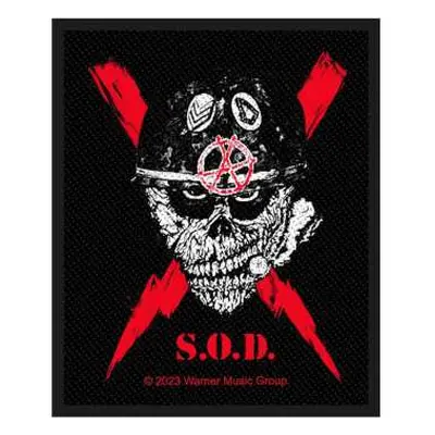 Stormtroopers Of Death Standard Patch: Scrawled Lightning