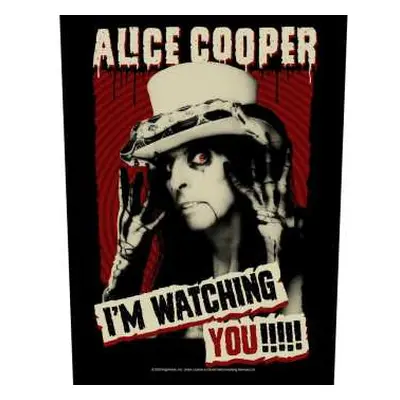 Alice Cooper Back Patch: I'm Watching You