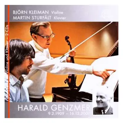 2CD Harald Genzmer: Werke Für Violine & Klavier