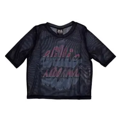 Willie Nelson Ladies Crop Top: Americana (mesh) (medium) M