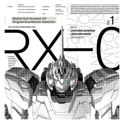 LP Gundam: Unicorn - Selection Vol 1 - O.s.t.