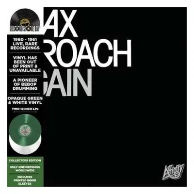 2LP Max Roach: Again (black/white Vinyl 2lp) (rsd 2025)