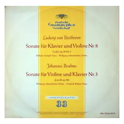 VG+ | VG+ LP Ludwig van Beethoven: Sonate Für Klavier Und Violine Nr. 8 / Sonate Für Violone Und