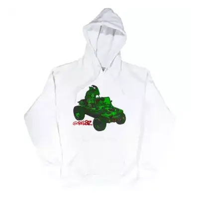 Gorillaz Unisex Pullover Hoodie: Green Jeep (xx-large) XXL