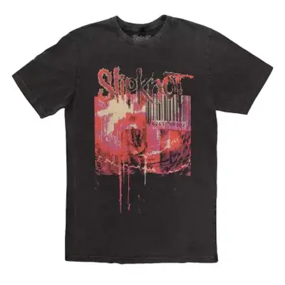 Slipknot Unisex Stone Wash T-shirt: The End, So Far Barcode (back Print) (x-large) XL