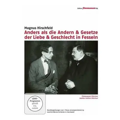 2DVD Magnus Hirschfeld: Anders Als Die Andern / Gesetze Der Liebe / Geschlecht In Fesseln