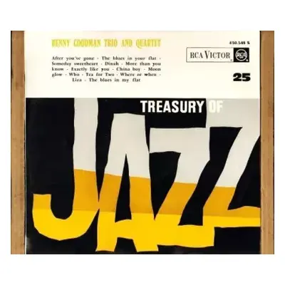 VG+ | VG+ LP Benny Goodman Trio: Treasury Of Jazz N°25