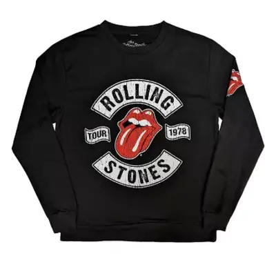 The Rolling Stones Unisex Sweatshirt: Us Tour 1978 (back & Sleeve Print) (small) S