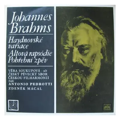 VG+ | VG+ LP Johannes Brahms: Haydnovské variace, Altová rapsódie, Pohřební zpěv