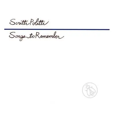 CD Scritti Politti: Songs To Remember