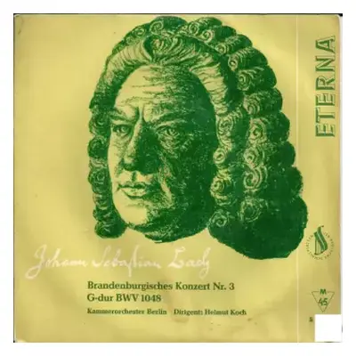 NM | VG+ SP Johann Sebastian Bach: Brandenburgisches Konzert Nr. 3 G-dur BWV 1048