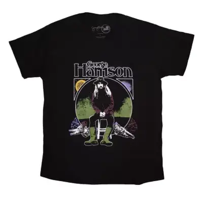 George Harrison Unisex T-shirt: Sun & Moon (large) L