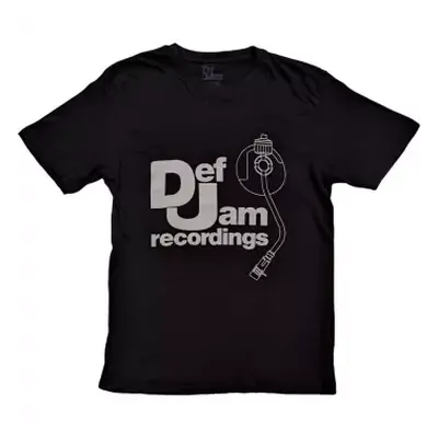 Def Jam Recordings Unisex T-shirt: Logo & Stylus (medium) M