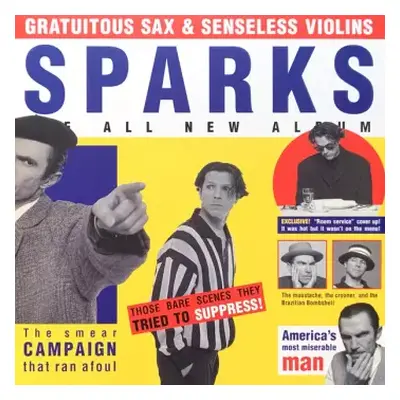 M | NM LP Sparks: Gratuitous Sax & Senseless Violins