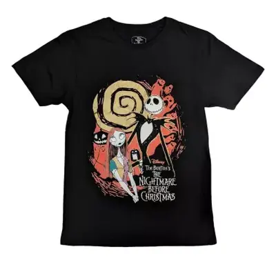 Disney Unisex T-shirt: The Nightmare Before Christmas Ghosts (embellished) (xx-large) XXL