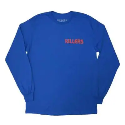 The Killers Unisex Long Sleeve T-shirt: Tour '24 Destiny Is Calling Me (blue) (back Print & Ex-t