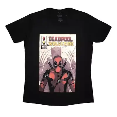 Marvel Comics Unisex T-shirt: Deadpool & Wolverine Comic Cover (medium) M