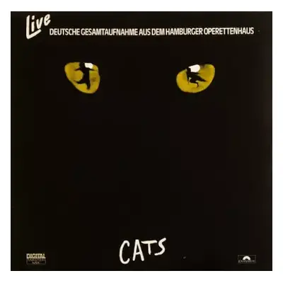 VG+ | VG+ 2LP Andrew Lloyd Webber: Cats Live - Deutsche Gesamtaufnahme Aus Dem Hamburger Operett