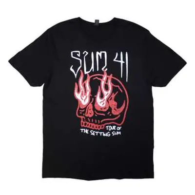 Sum 41 Unisex T-shirt: Tour '24 Skull (black) (back Print & Ex-tour) (xx-large) XXL