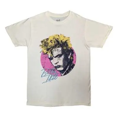 Billy Idol Unisex T-shirt: Circle Illustration (large) L