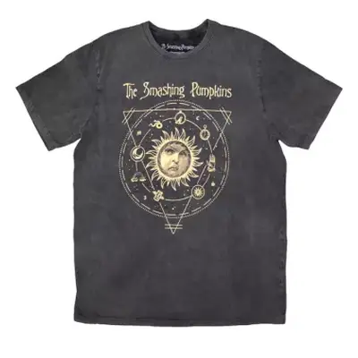 The Smashing Pumpkins Unisex Stone Wash T-shirt: Celestial Sun (x-large) XL