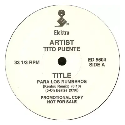 VG+ | VG+ LP Tito Puente: Para Los Rumberos