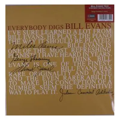 LP Bill Evans: Everybody Digs Bill Evans (180g) (grey Marbled Vinyl)