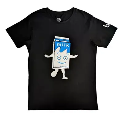 Blur Unisex T-shirt: Milky (black) (sleeve Print) (small) S