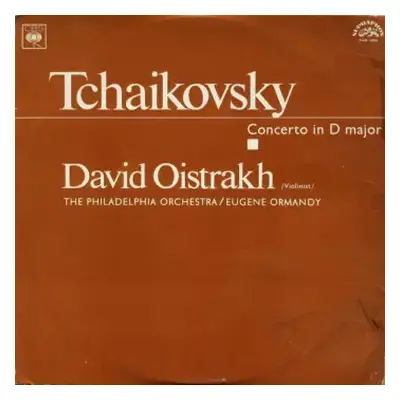 VG+ | VG+ LP Pyotr Ilyich Tchaikovsky: Concerto In D Major