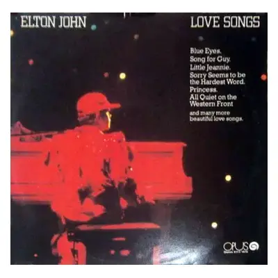 NM | VG+ LP Elton John: Love Songs