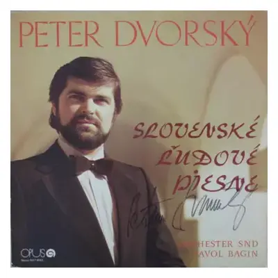 NM | VG+ LP Peter Dvorský: Slovenské Ľudové Piesne