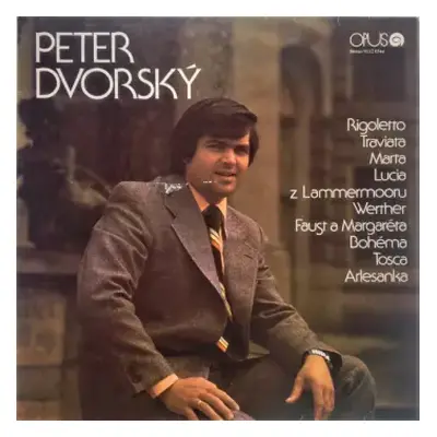 VG | VG+ LP Peter Dvorský: Peter Dvorský