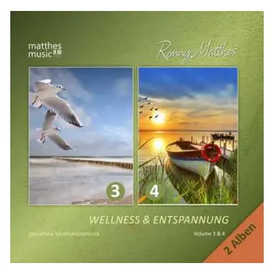 2CD Ronny Matthes: Wellness & Entspannung Vol. 3 & 4 - Gemafreie Christliche Meditationsmusik