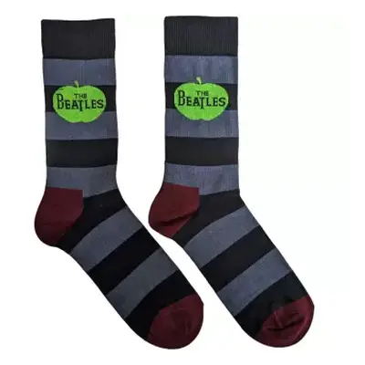 The Beatles Unisex Ankle Socks: Apple & Stripes (uk Size 6 - 11) UK Size 6 - 11